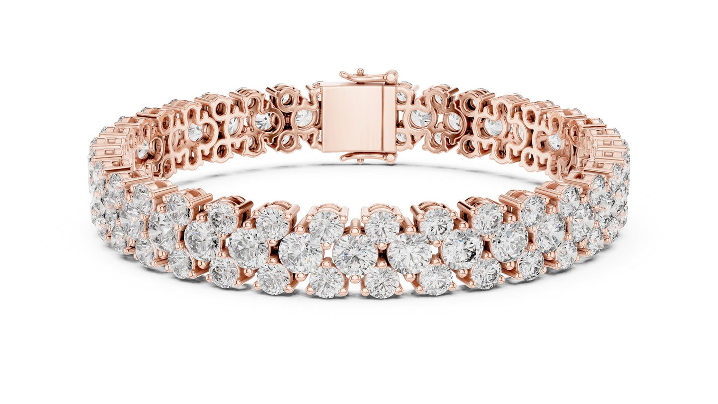 Round Tennis Lab Grown Diamond Bracelet