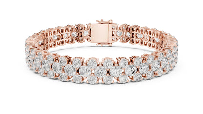 Round Tennis Lab Grown Diamond Bracelet