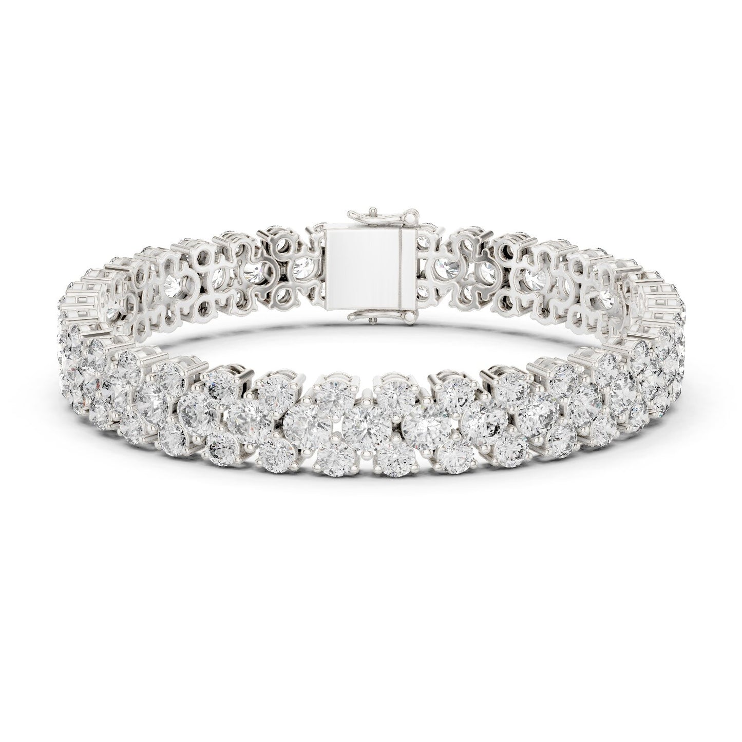 Round Tennis Lab Grown Diamond Bracelet