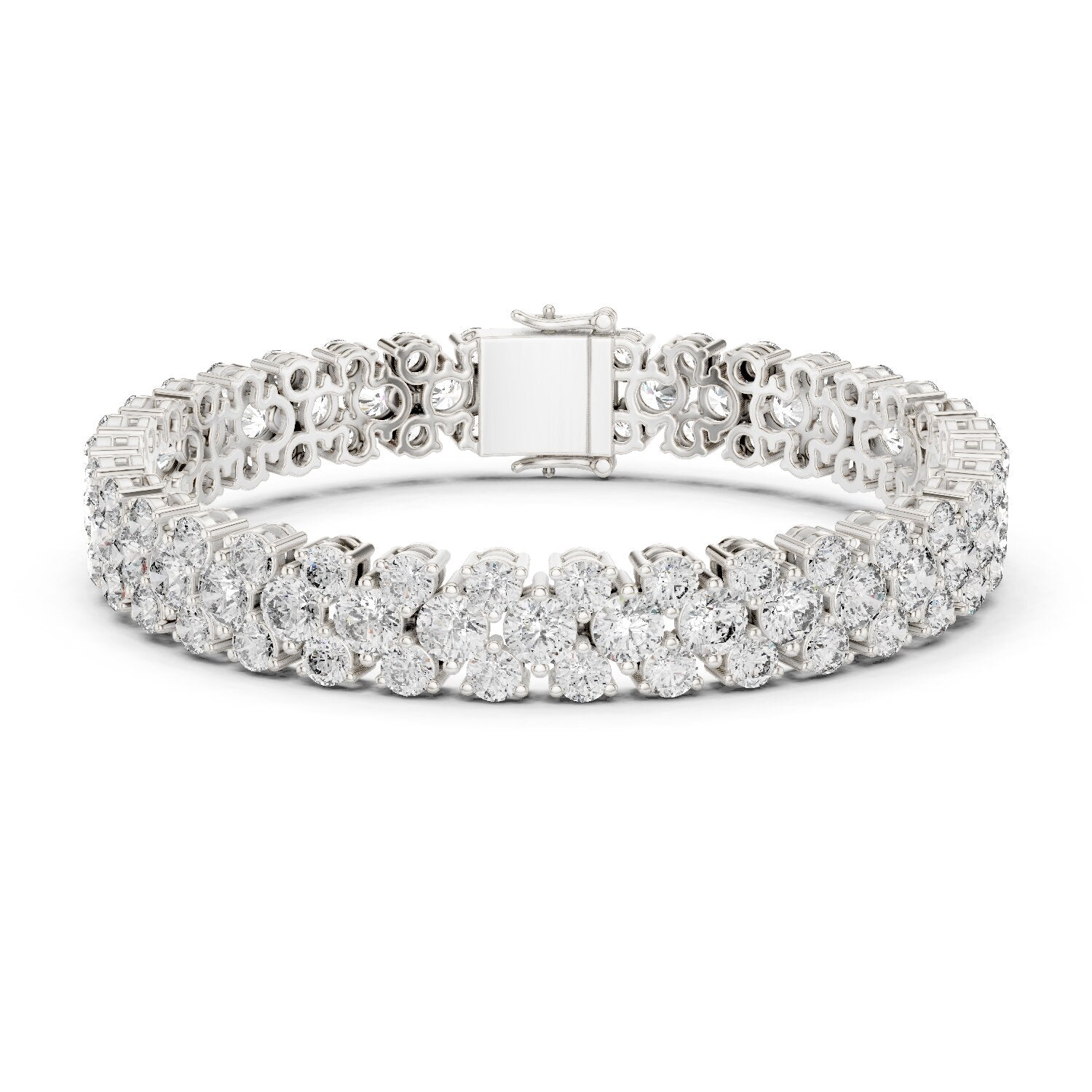 Round Tennis Lab Grown Diamond Bracelet
