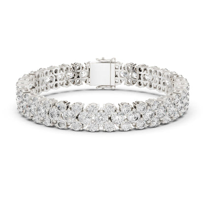 Round Tennis Lab Grown Diamond Bracelet