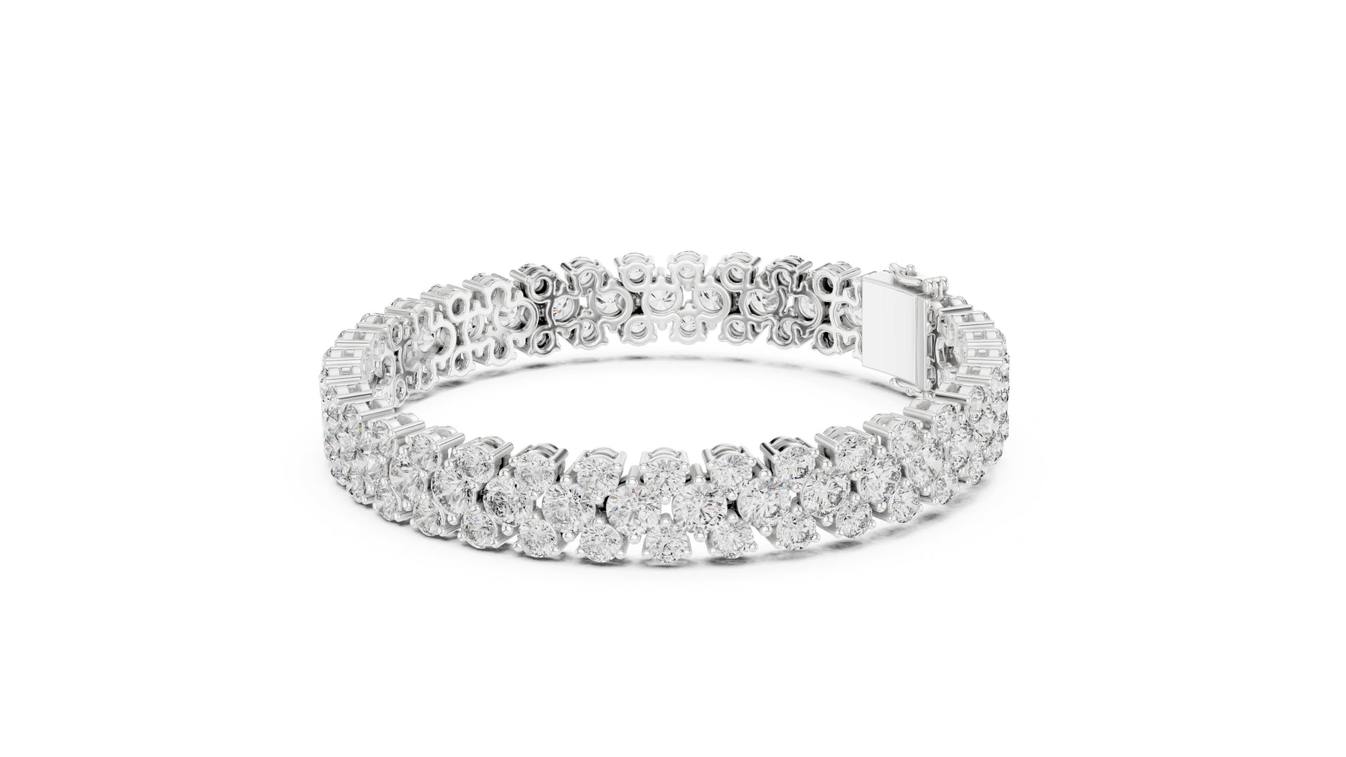 Round Tennis Lab Grown Diamond Bracelet