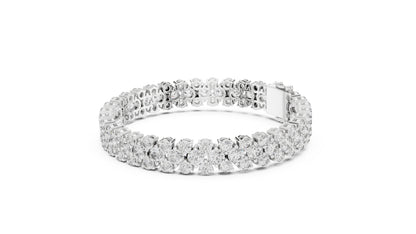 Round Tennis Lab Grown Diamond Bracelet