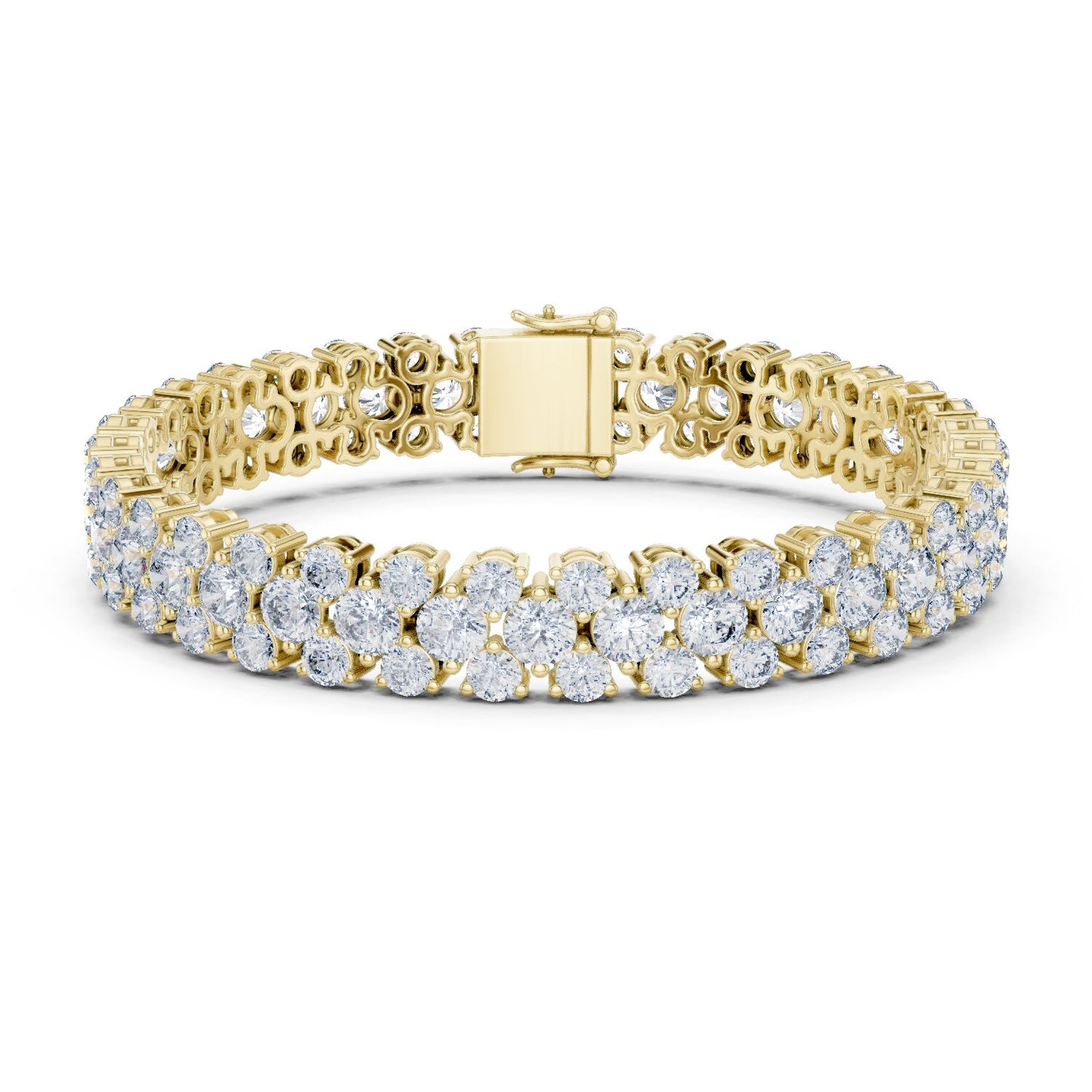 Round Tennis Lab Grown Diamond Bracelet