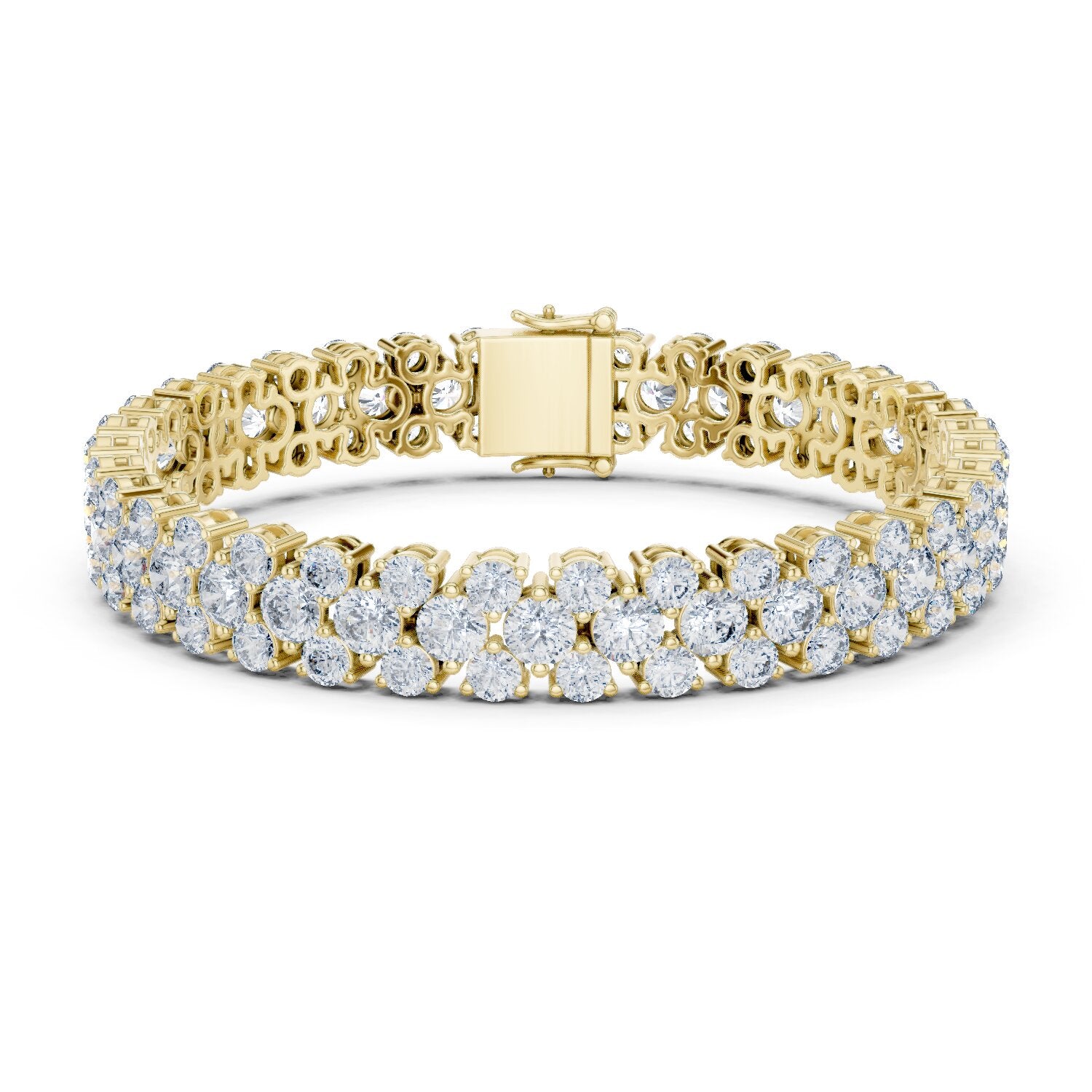 Round Tennis Lab Grown Diamond Bracelet