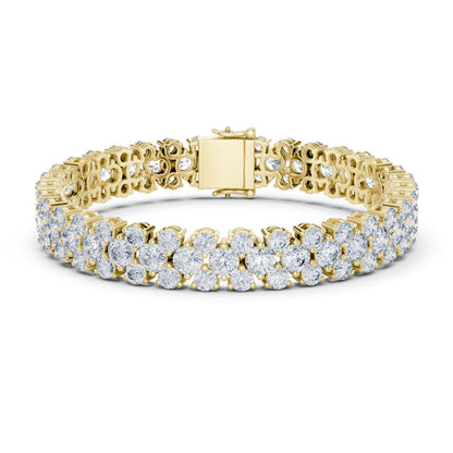 Round Tennis Lab Grown Diamond Bracelet