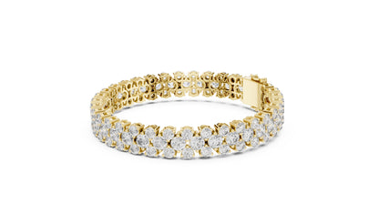 Round Tennis Lab Grown Diamond Bracelet