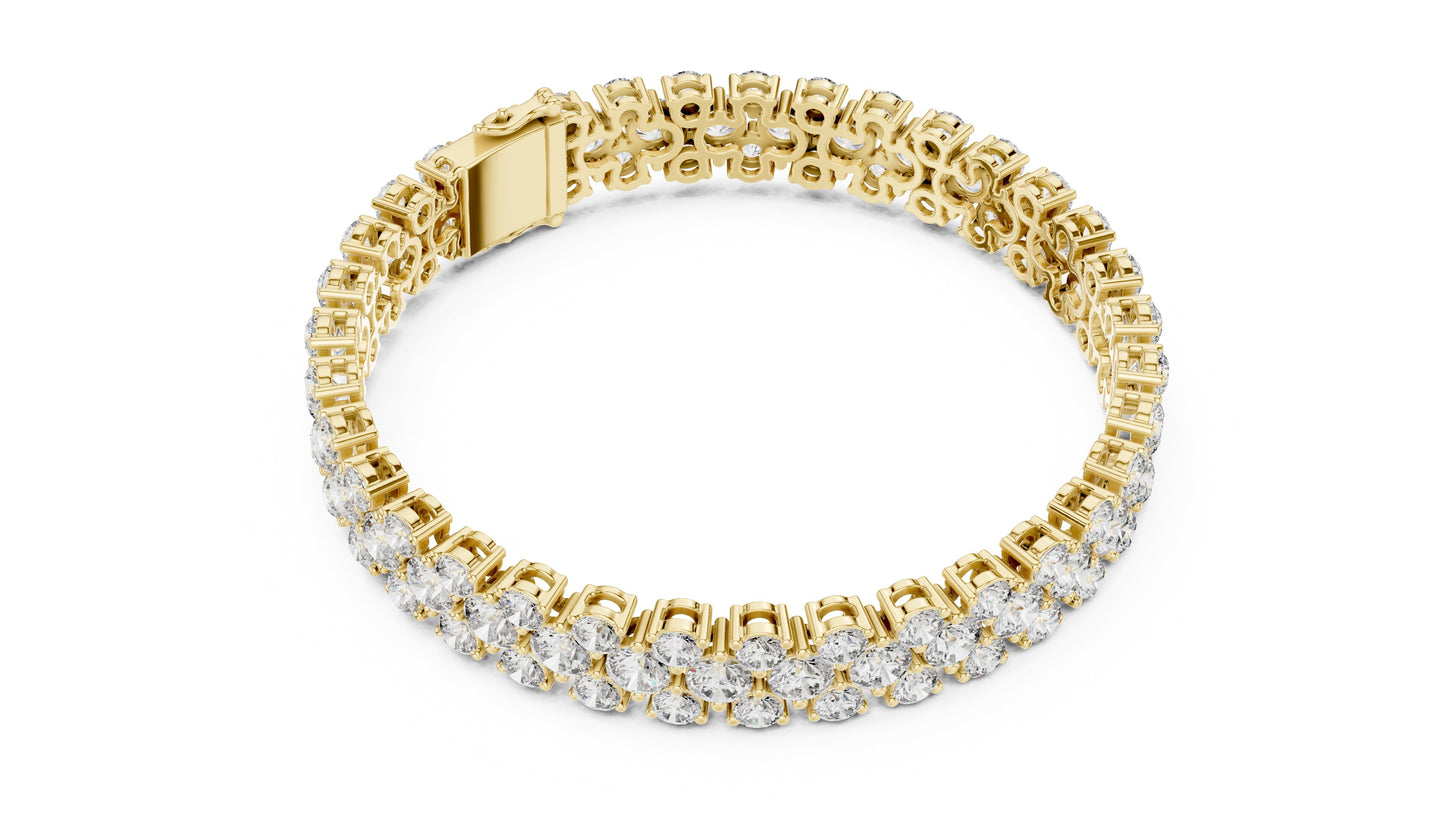 Round Tennis Lab Grown Diamond Bracelet