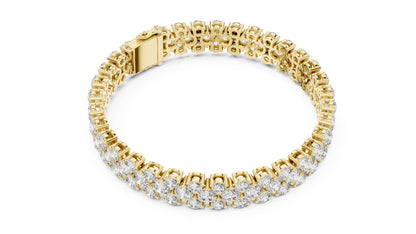 Round Tennis Lab Grown Diamond Bracelet