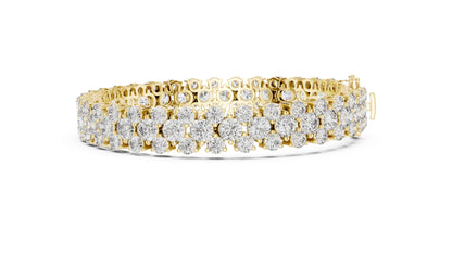 Round Tennis Lab Grown Diamond Bracelet