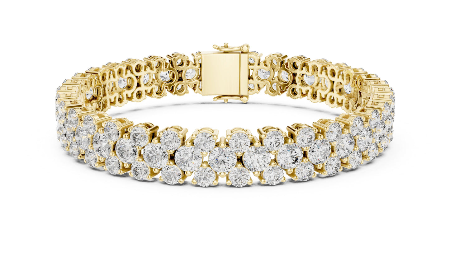 Round Tennis Lab Grown Diamond Bracelet