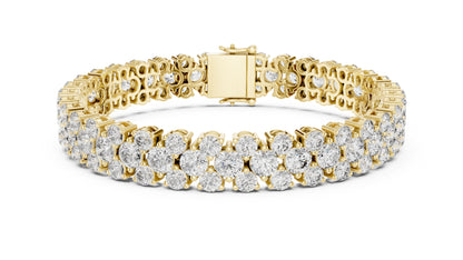 Round Tennis Lab Grown Diamond Bracelet