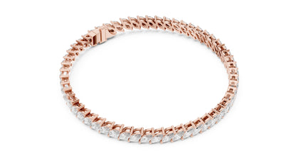 Marquise Tennis Lab Grown Diamond Bracelet