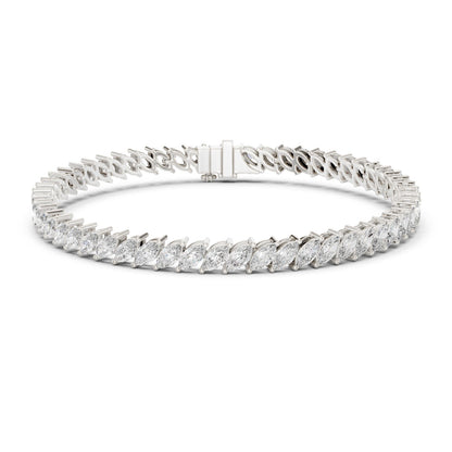 Marquise Tennis Lab Grown Diamond Bracelet