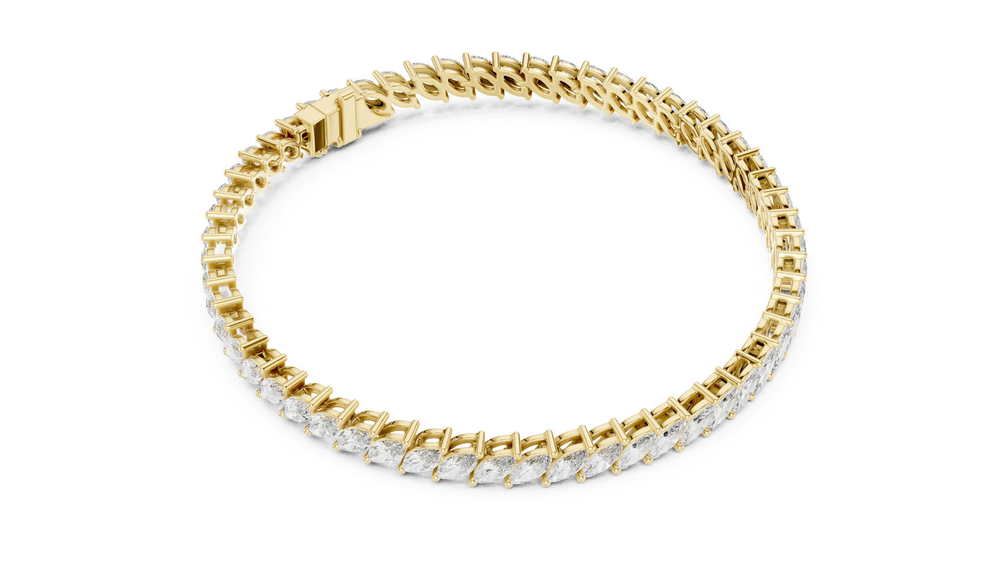 Marquise Tennis Lab Grown Diamond Bracelet
