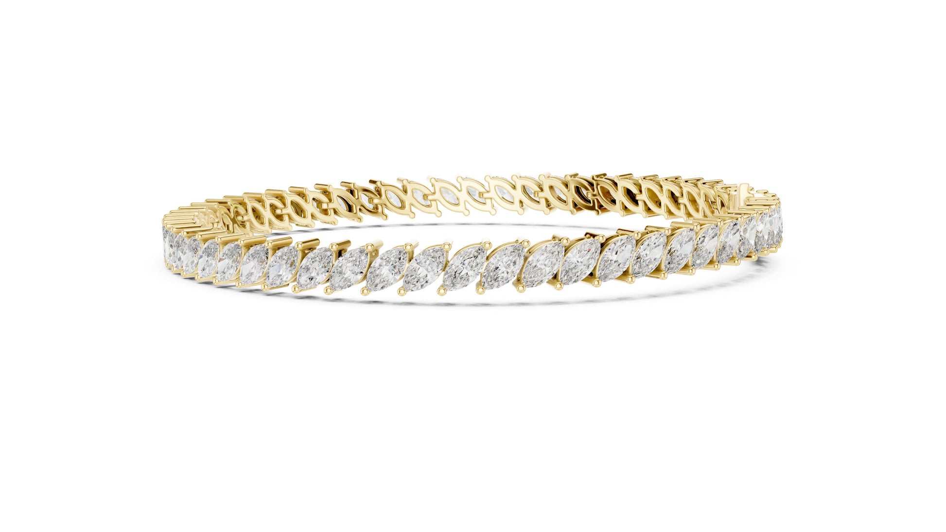 Marquise Tennis Lab Grown Diamond Bracelet