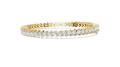 Marquise Tennis Lab Grown Diamond Bracelet