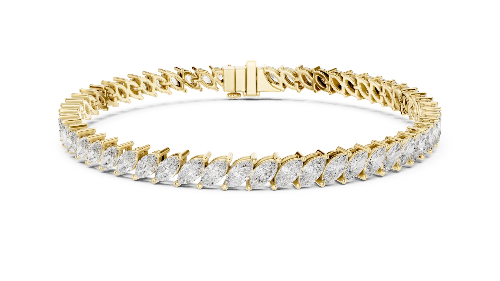 Marquise Tennis Lab Grown Diamond Bracelet