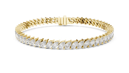 Marquise Tennis Lab Grown Diamond Bracelet