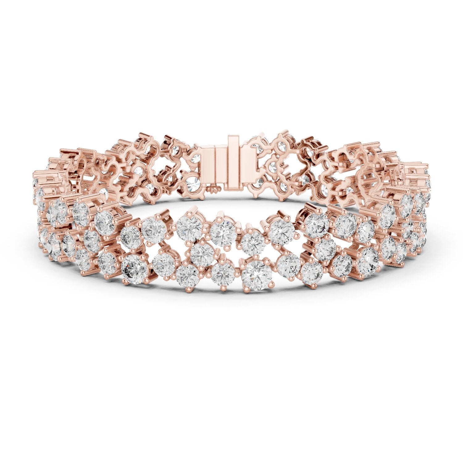 Round Tennis Lab Grown Diamond Bracelet