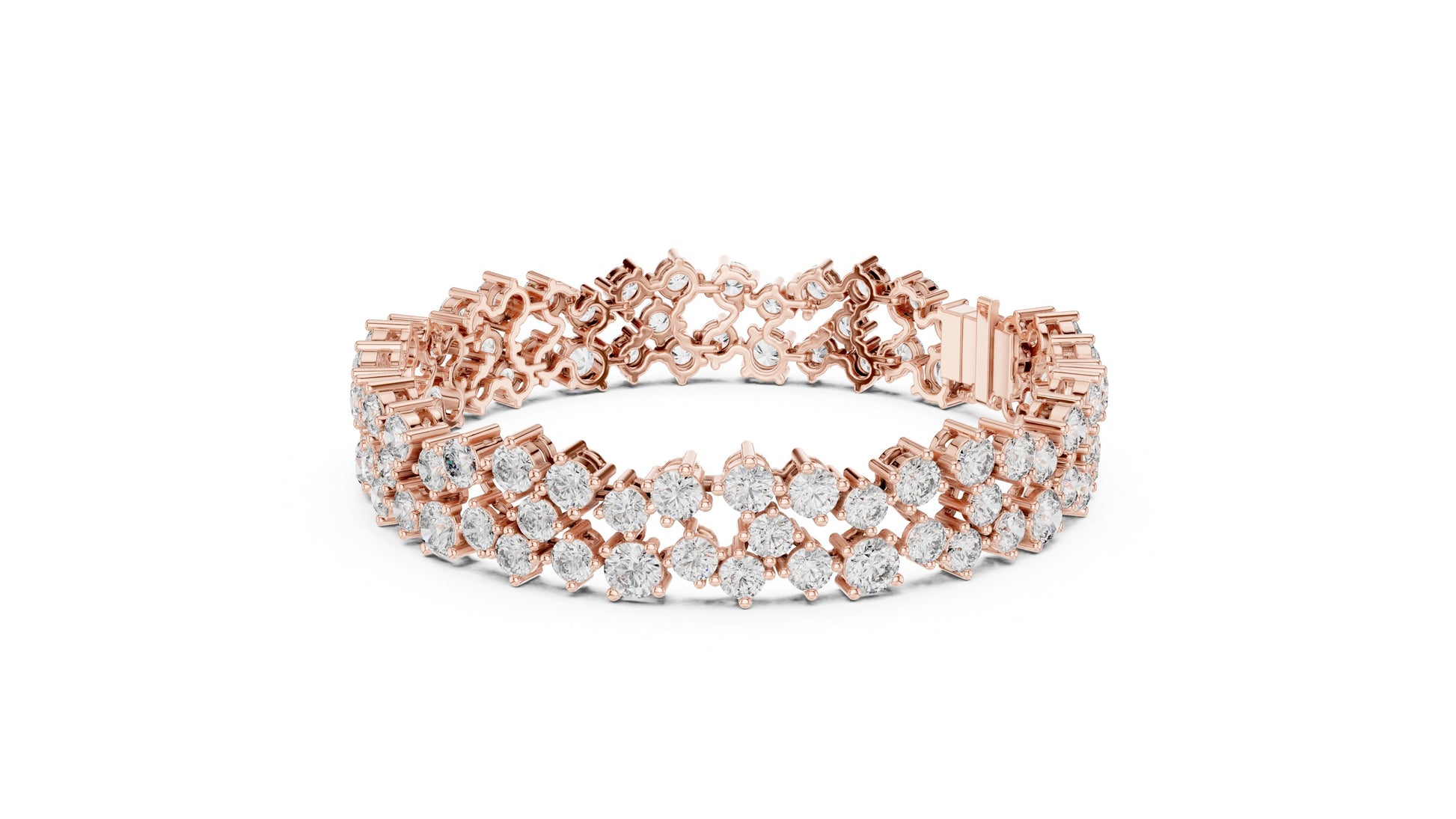 Round Tennis Lab Grown Diamond Bracelet
