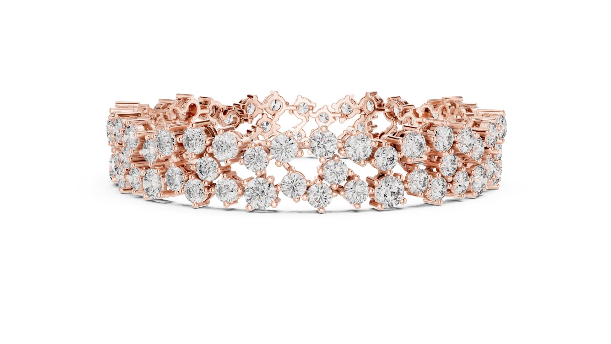 Round Tennis Lab Grown Diamond Bracelet