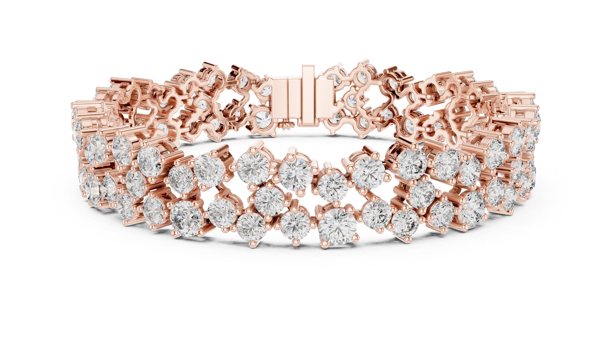 Round Tennis Lab Grown Diamond Bracelet