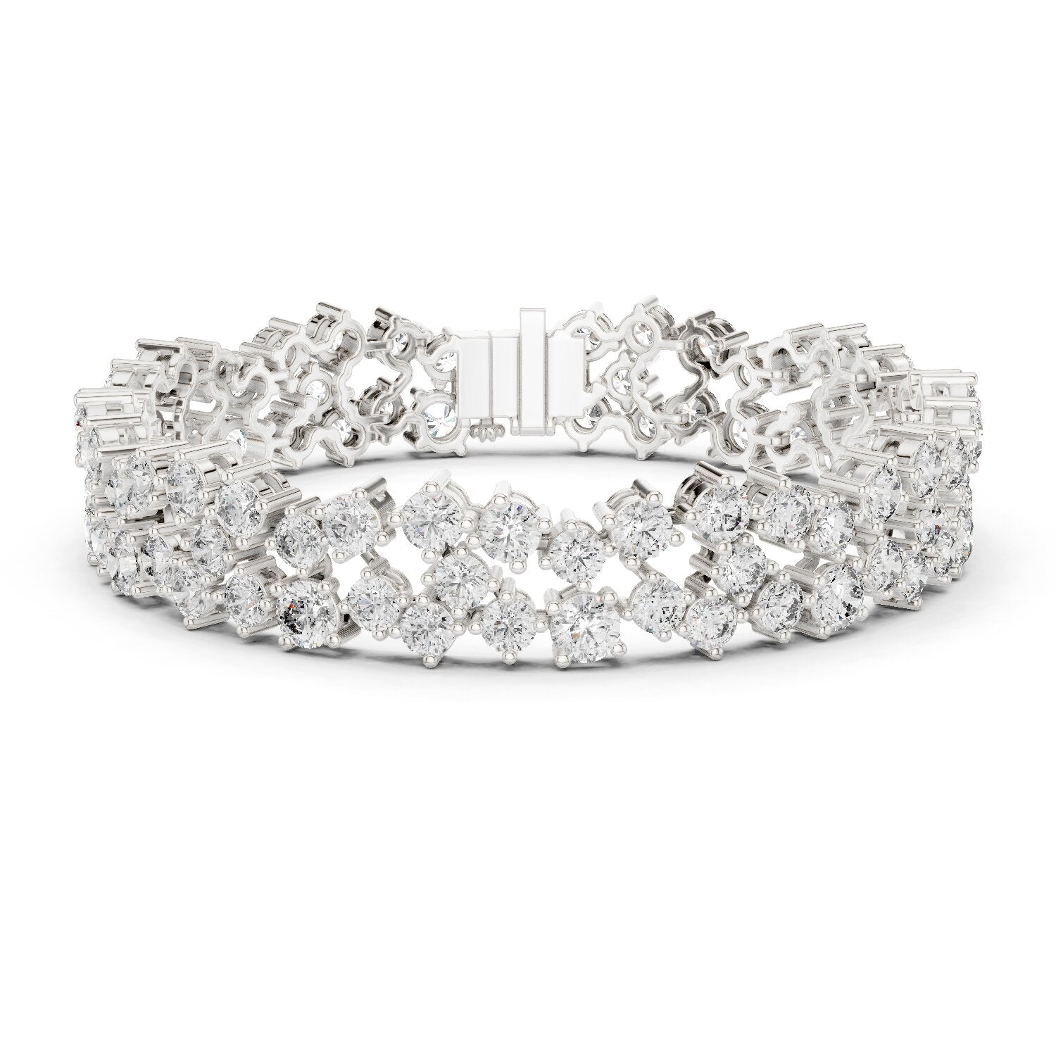 Round Tennis Lab Grown Diamond Bracelet