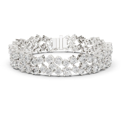 Round Tennis Lab Grown Diamond Bracelet