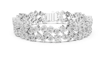 Round Tennis Lab Grown Diamond Bracelet