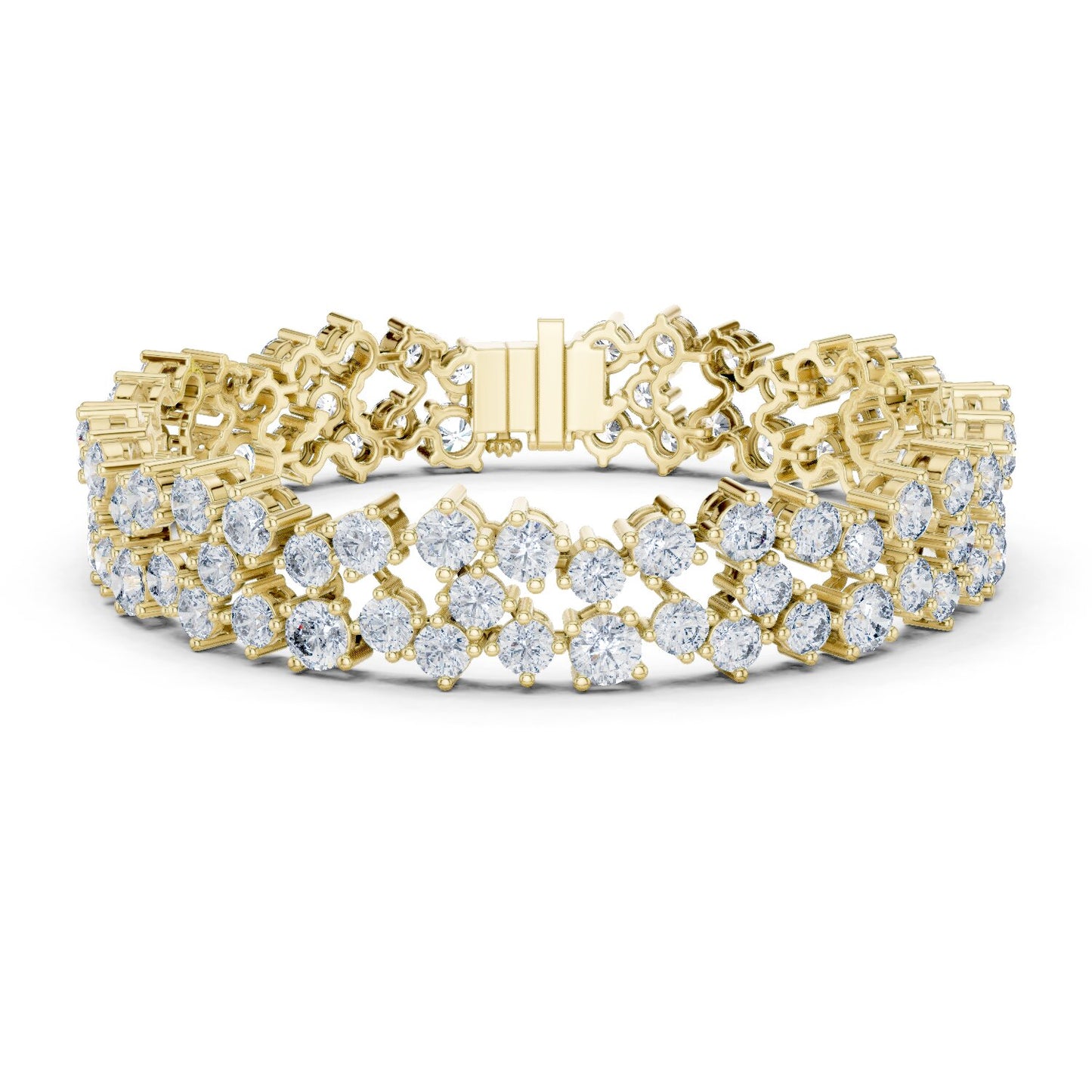 Round Tennis Lab Grown Diamond Bracelet