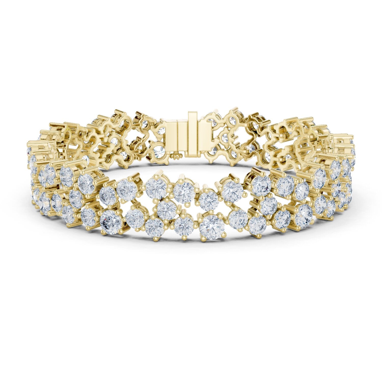 Round Tennis Lab Grown Diamond Bracelet