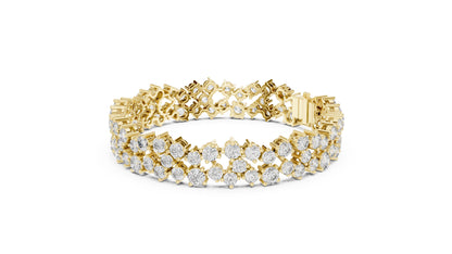 Round Tennis Lab Grown Diamond Bracelet