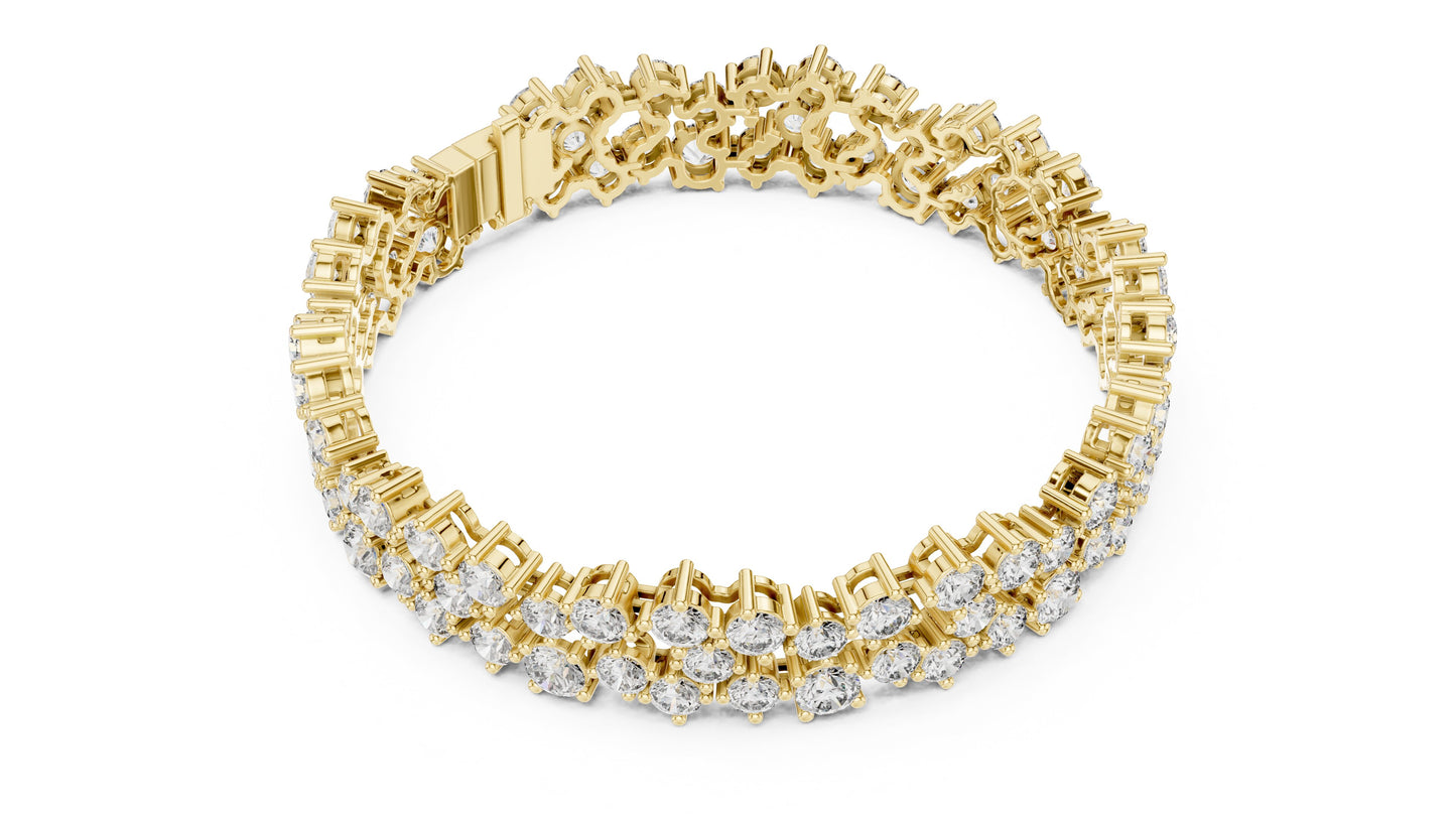 Round Tennis Lab Grown Diamond Bracelet