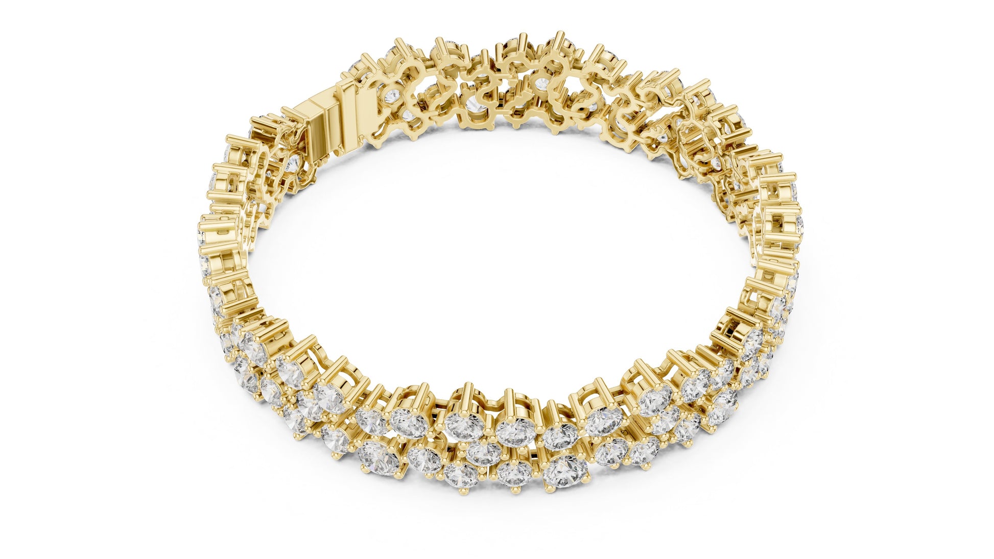 Round Tennis Lab Grown Diamond Bracelet