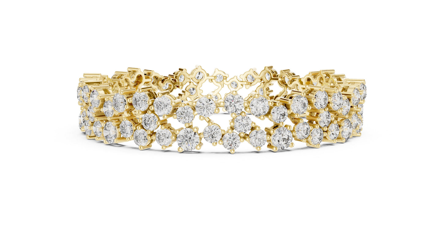 Round Tennis Lab Grown Diamond Bracelet