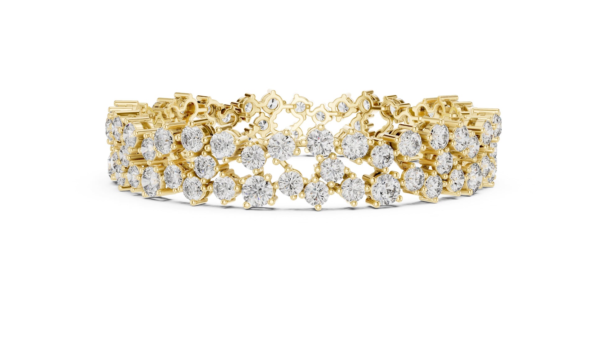 Round Tennis Lab Grown Diamond Bracelet