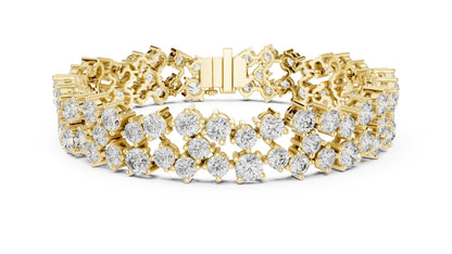 Round Tennis Lab Grown Diamond Bracelet