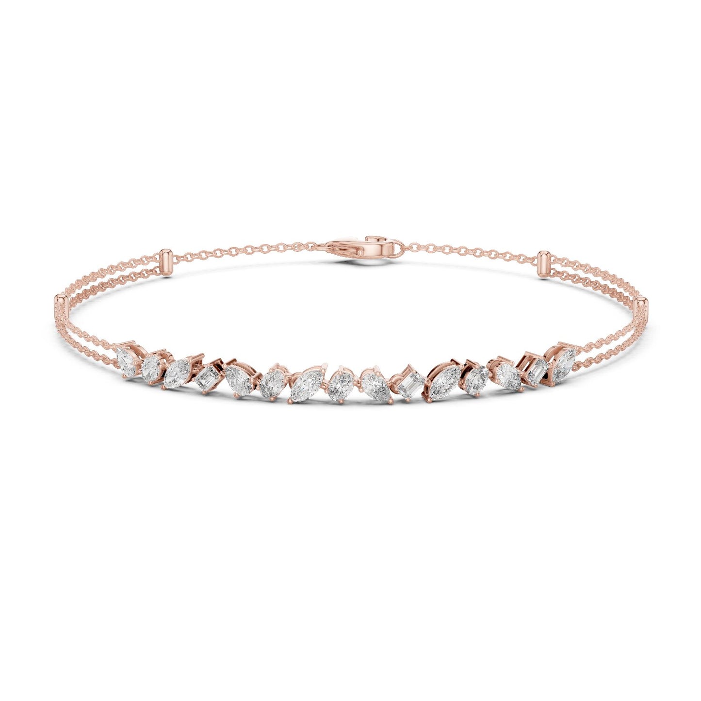 Pear Tennis Lab Grown Diamond Bracelet