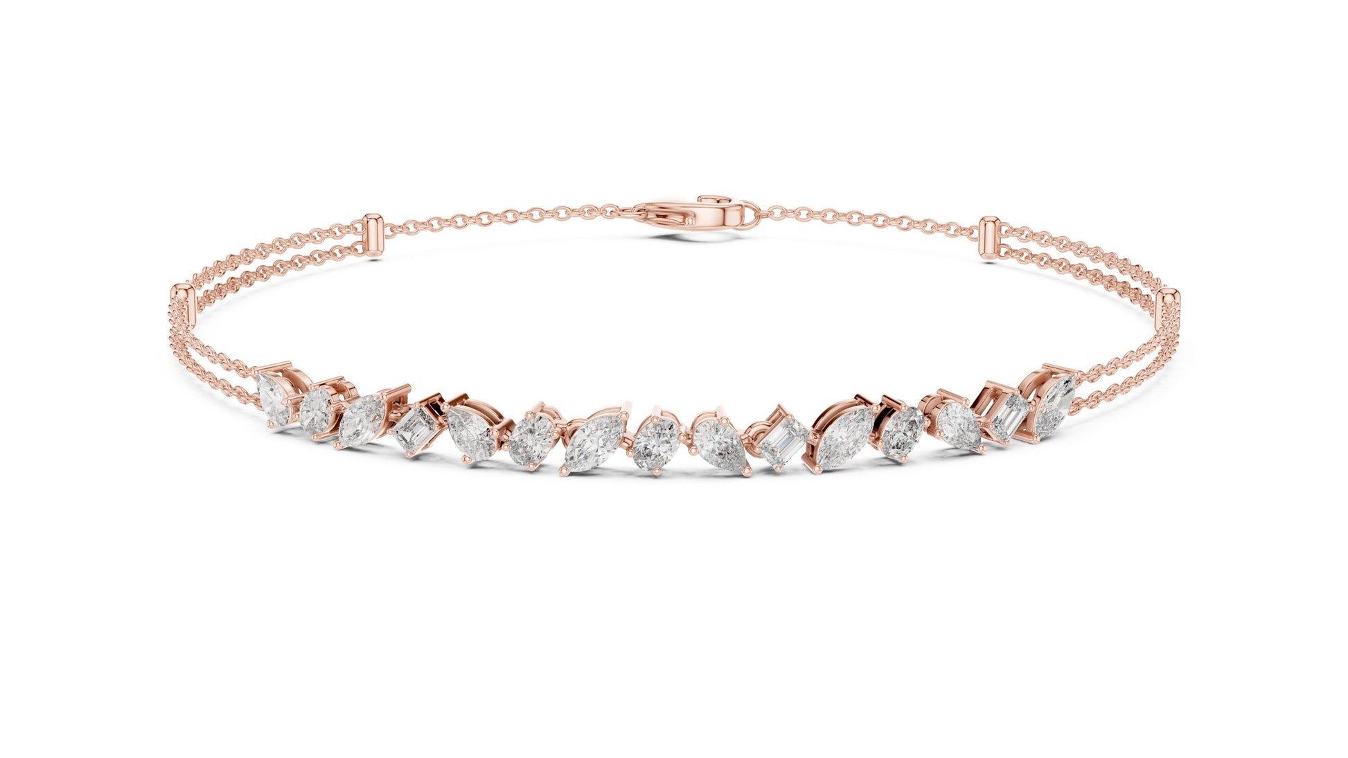 Pear Tennis Lab Grown Diamond Bracelet