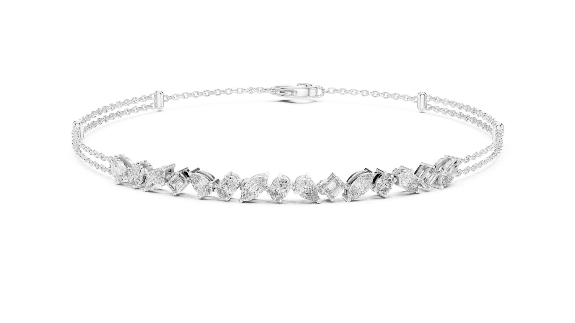 Pear Tennis Lab Grown Diamond Bracelet