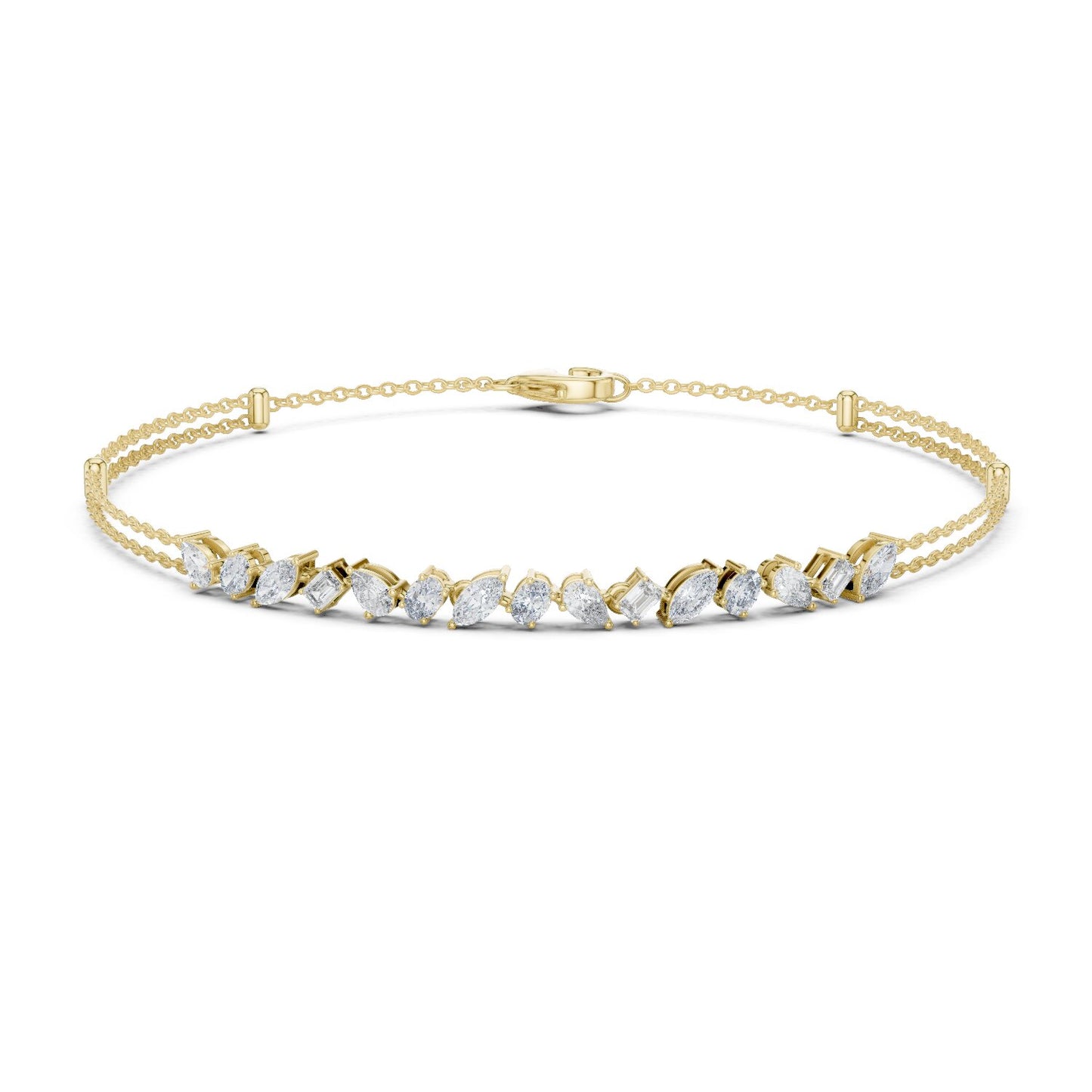 Pear Tennis Lab Grown Diamond Bracelet