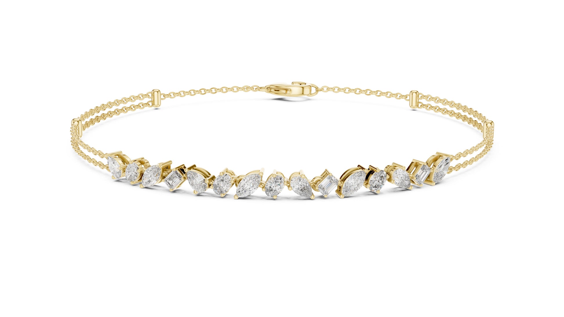 Pear Tennis Lab Grown Diamond Bracelet