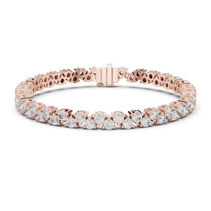 Round Tennis Lab Grown Diamond Bracelet