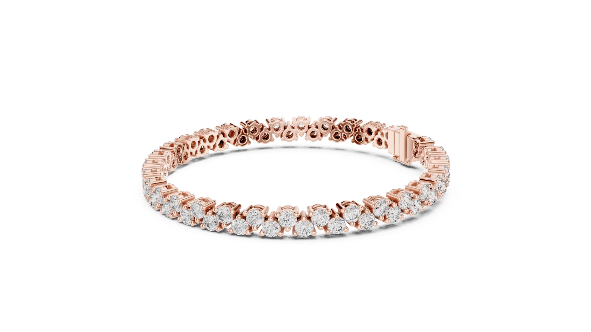Round Tennis Lab Grown Diamond Bracelet