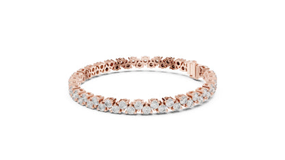 Round Tennis Lab Grown Diamond Bracelet