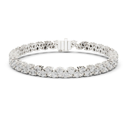Round Tennis Lab Grown Diamond Bracelet
