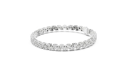 Round Tennis Lab Grown Diamond Bracelet