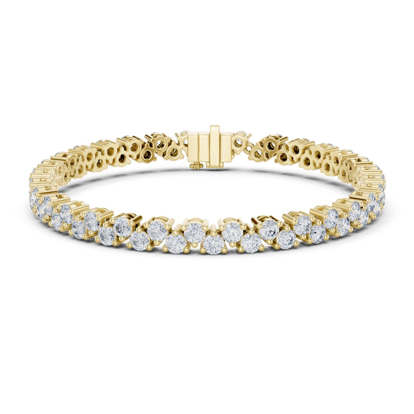 Round Tennis Lab Grown Diamond Bracelet