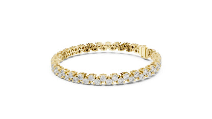 Round Tennis Lab Grown Diamond Bracelet